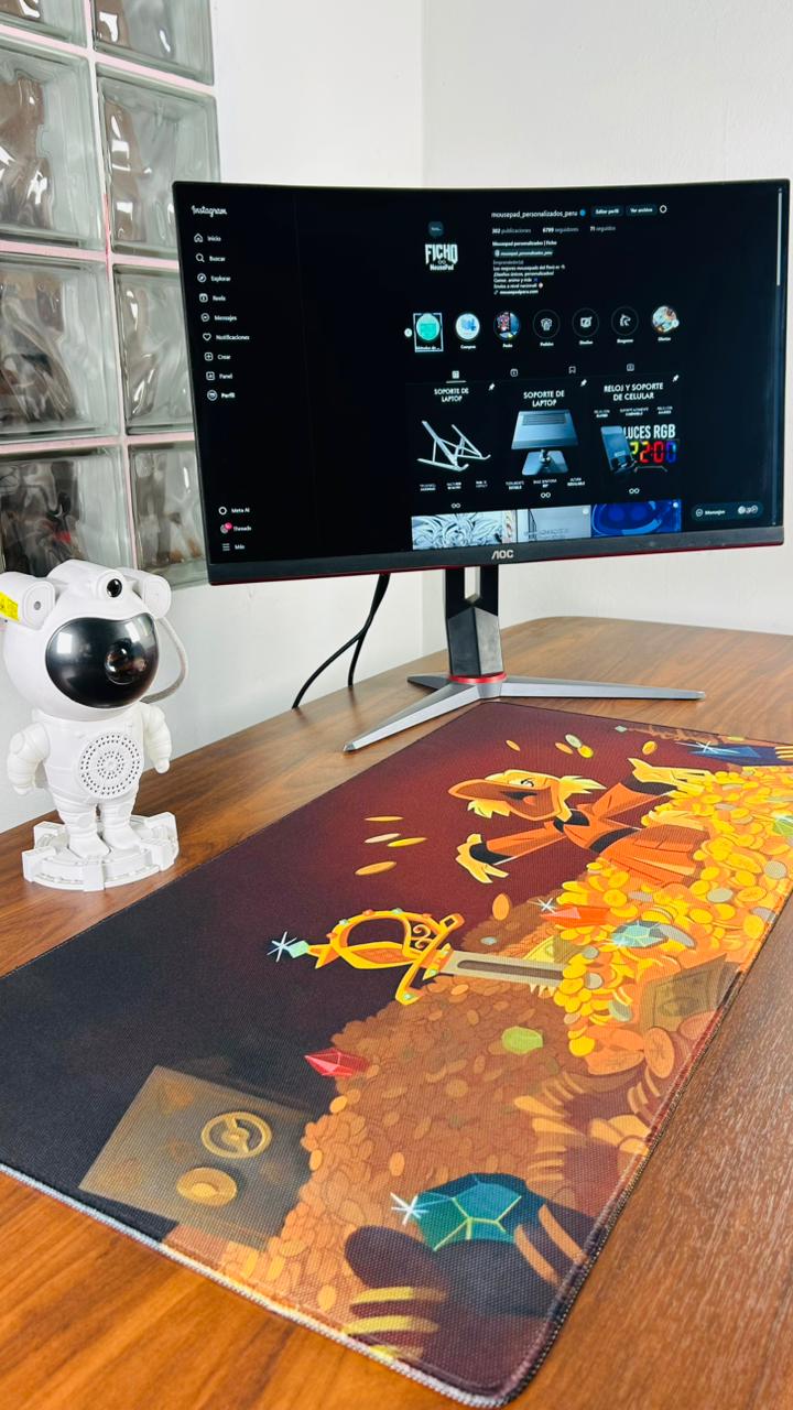 Mousepad Mac Pato 80 x 40 control