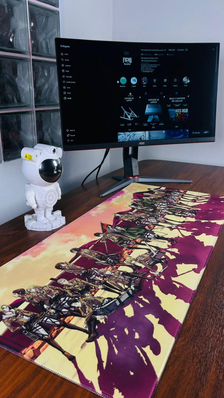 Mousepad Attack on Titan 90 x 40 speed