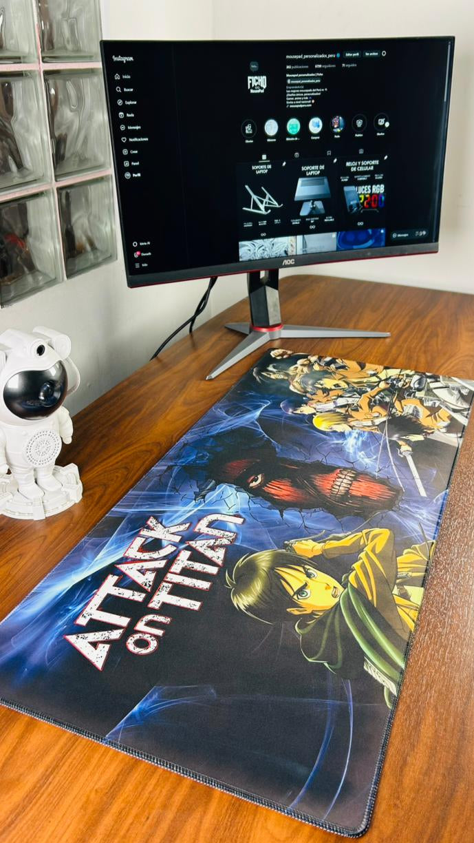 Mousepad Attack on Titan 90 x 40 speed