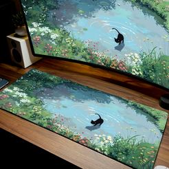 Mousepad Gato Luna vista 3