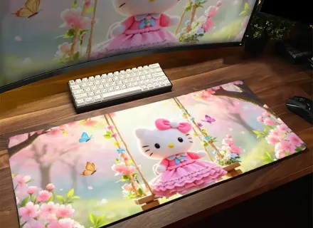 Mousepad Kitty plantilla 2