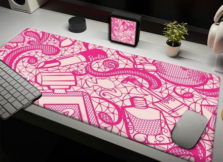Mousepad Barbie plantilla 2