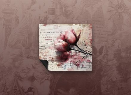 Mousepad Rosas plantilla 3