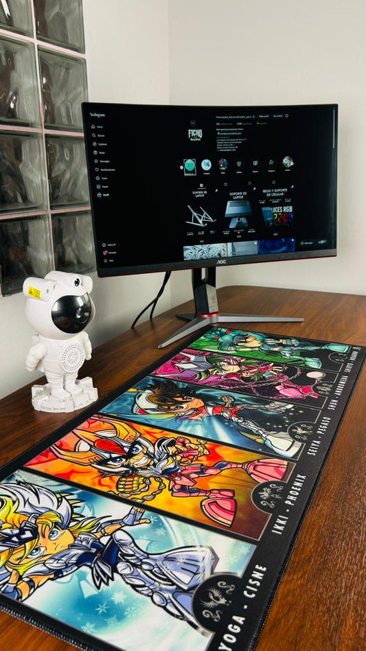 Mousepad Los Caballeros del Zodiaco 90 x 40 speed