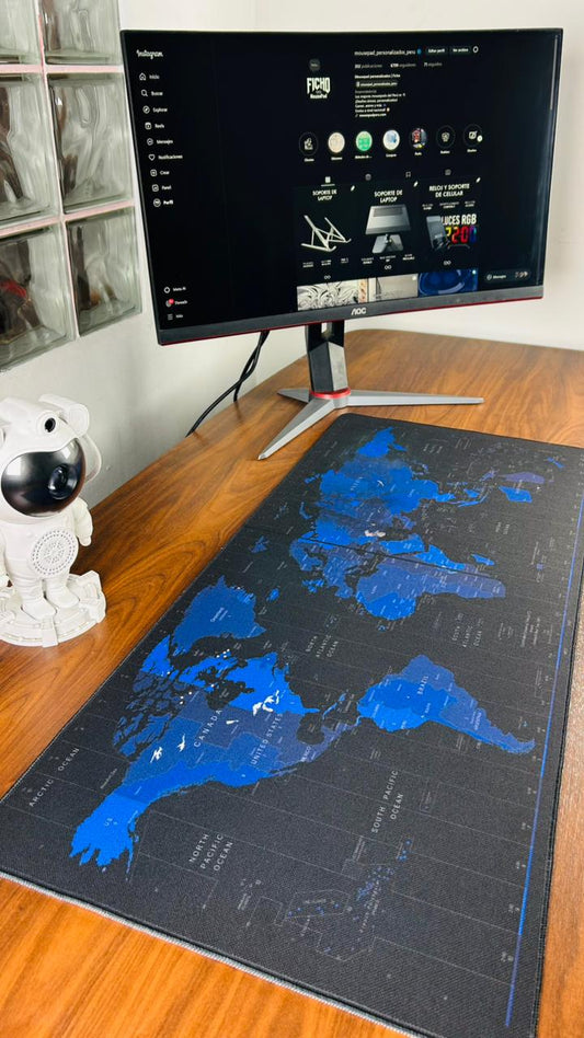 Mousepad Mapa 90 x 40 control
