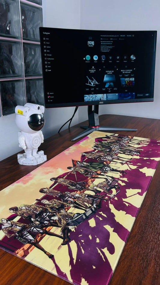 Mousepad Attack on Titan 90 x 40 speed