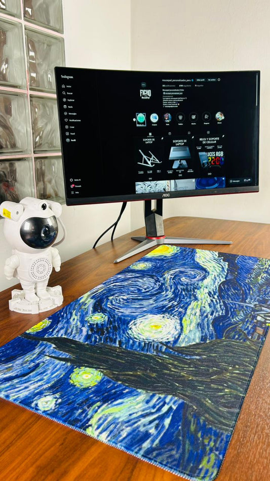 Mousepad Noche Estrellada 80 x 40 control