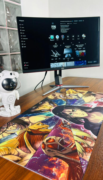 Mousepad  Attack on Titan 80 x 40 speed