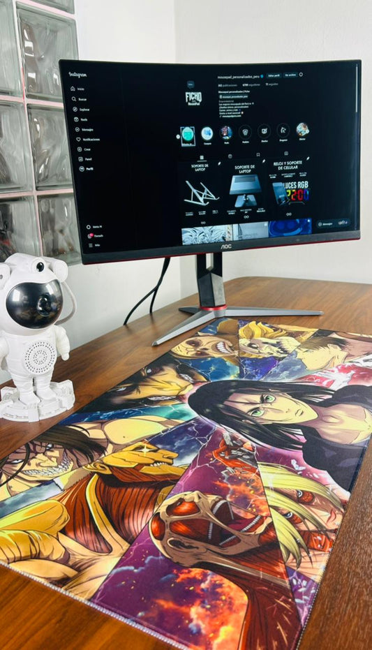 Mousepad  Attack on Titan 80 x 40 speed